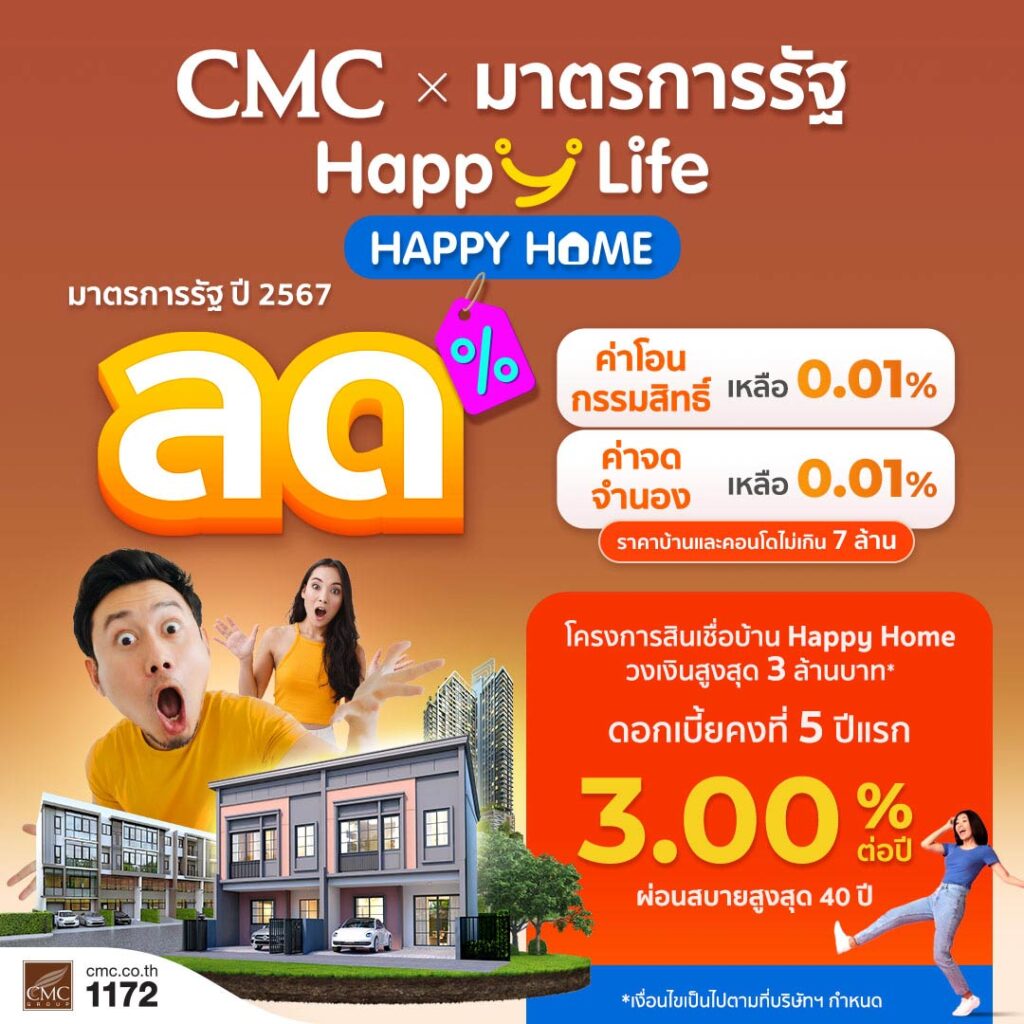 CMC Happy Life Happy Home | บริษัท เจ้าพระยามหานคร จำกัด (มหาชน)